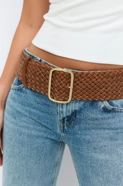 Gina Tricot Braided hip belt Brun Best