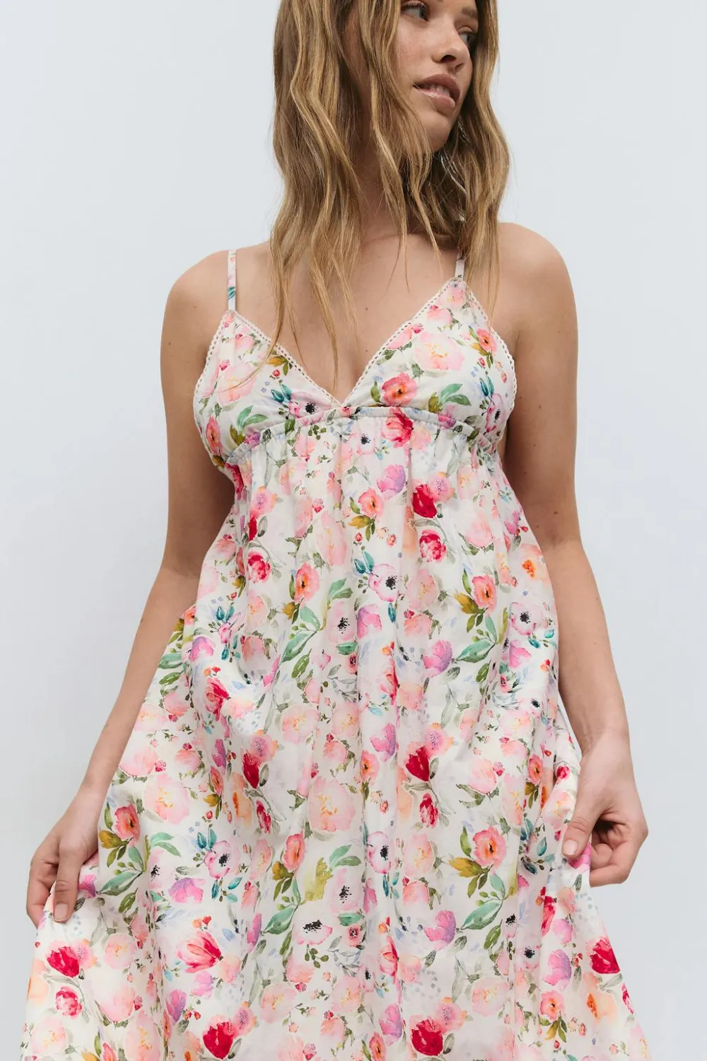 Gina Tricot Broderie anglais dress Rosa Best