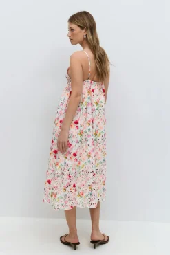 Gina Tricot Broderie anglais dress Rosa Best