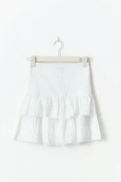 Gina Tricot Broderie angaie ini kirt Hvit Best