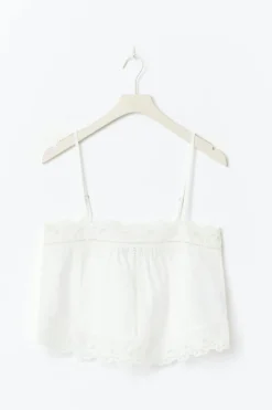 Gina Tricot Broderie angaie inget Hvit Best