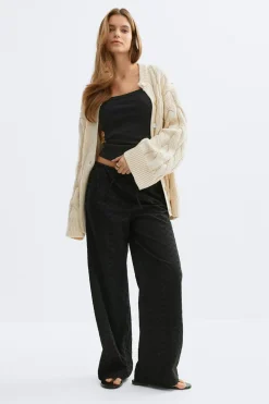 Gina Tricot Broderie angaie trouer Svart Online
