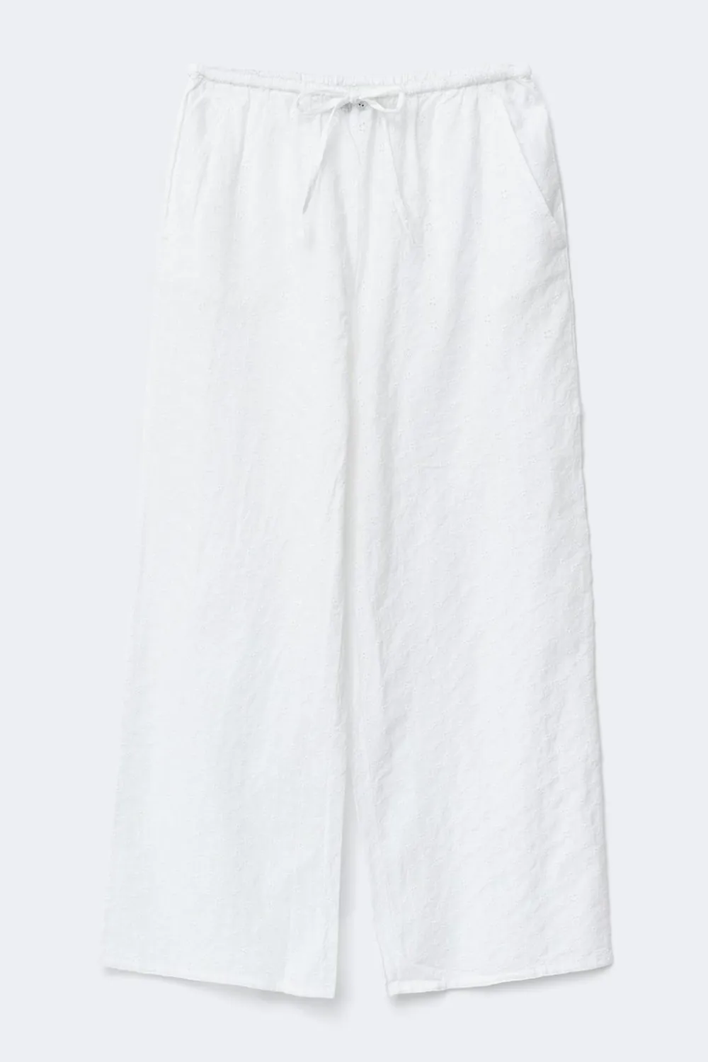 Gina Tricot Broderie angaie trouer Hvit Best