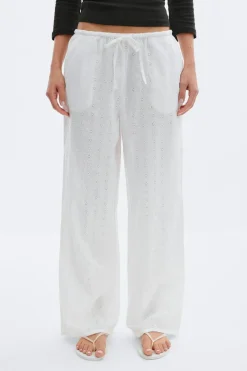 Gina Tricot Broderie angaie trouer Hvit Best