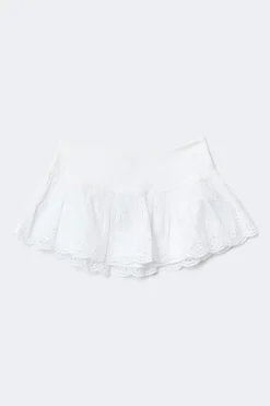 Gina Tricot 14+ broderie angai kirt Hvit Online