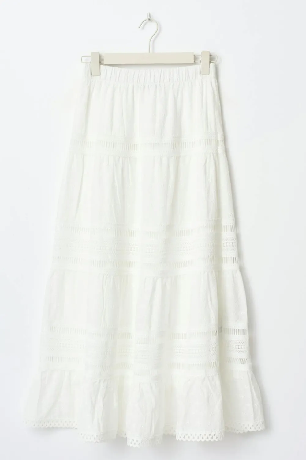 Gina Tricot Broderie axi kirt Hvit Hot