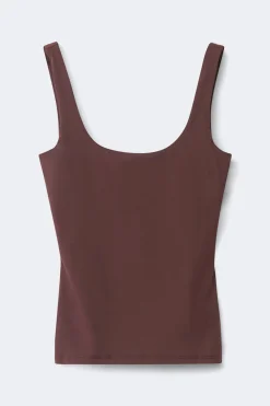 Gina Tricot Buit-in bra tank Brun Clearance