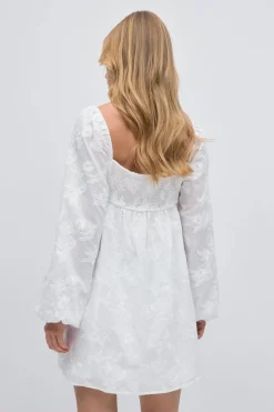 Gina Tricot Button down dress Hvit Hot