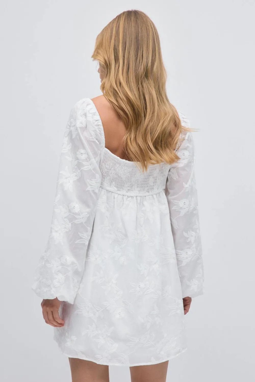 Gina Tricot Button down dress Hvit Hot