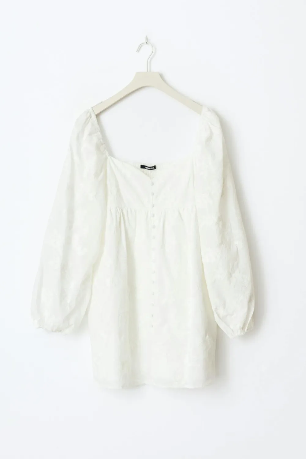 Gina Tricot Button down dress Hvit Hot