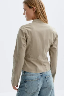 Gina Tricot Button down uniform jacket Grønn