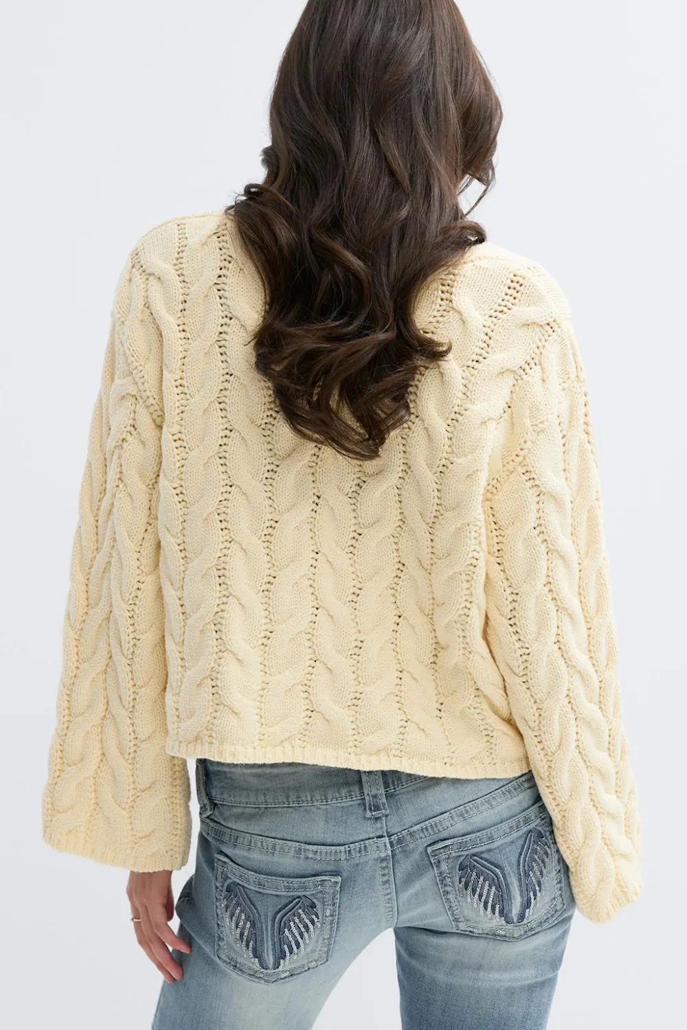 Gina Tricot 14+ cabe knitted weater Gul Online