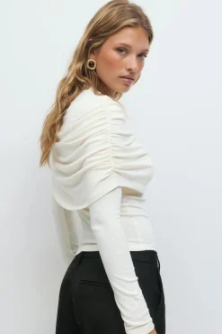 Gina Tricot Cape top Hvit