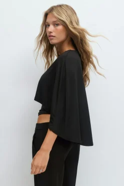 Gina Tricot Cape top Svart Hot