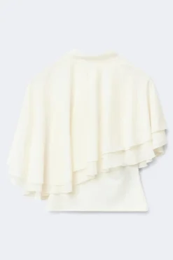Gina Tricot Cape top Hvit Clearance