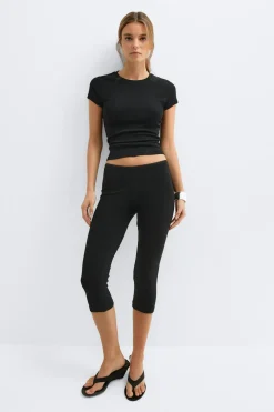 Gina Tricot Capri egging Svart