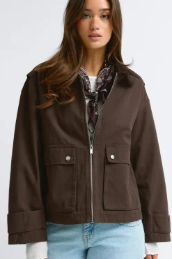 Gina Tricot Cargo jacket Brun Online