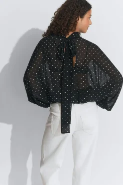 Gina Tricot Chiffon boue Svart