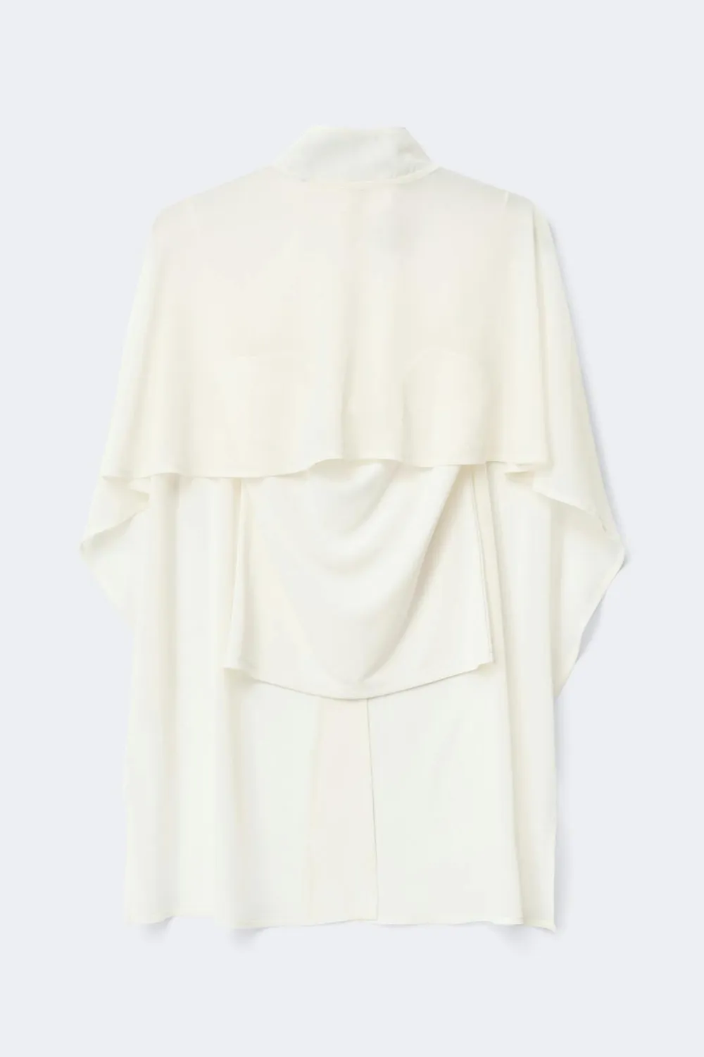 Gina Tricot Chiffon cape top Hvit Clearance