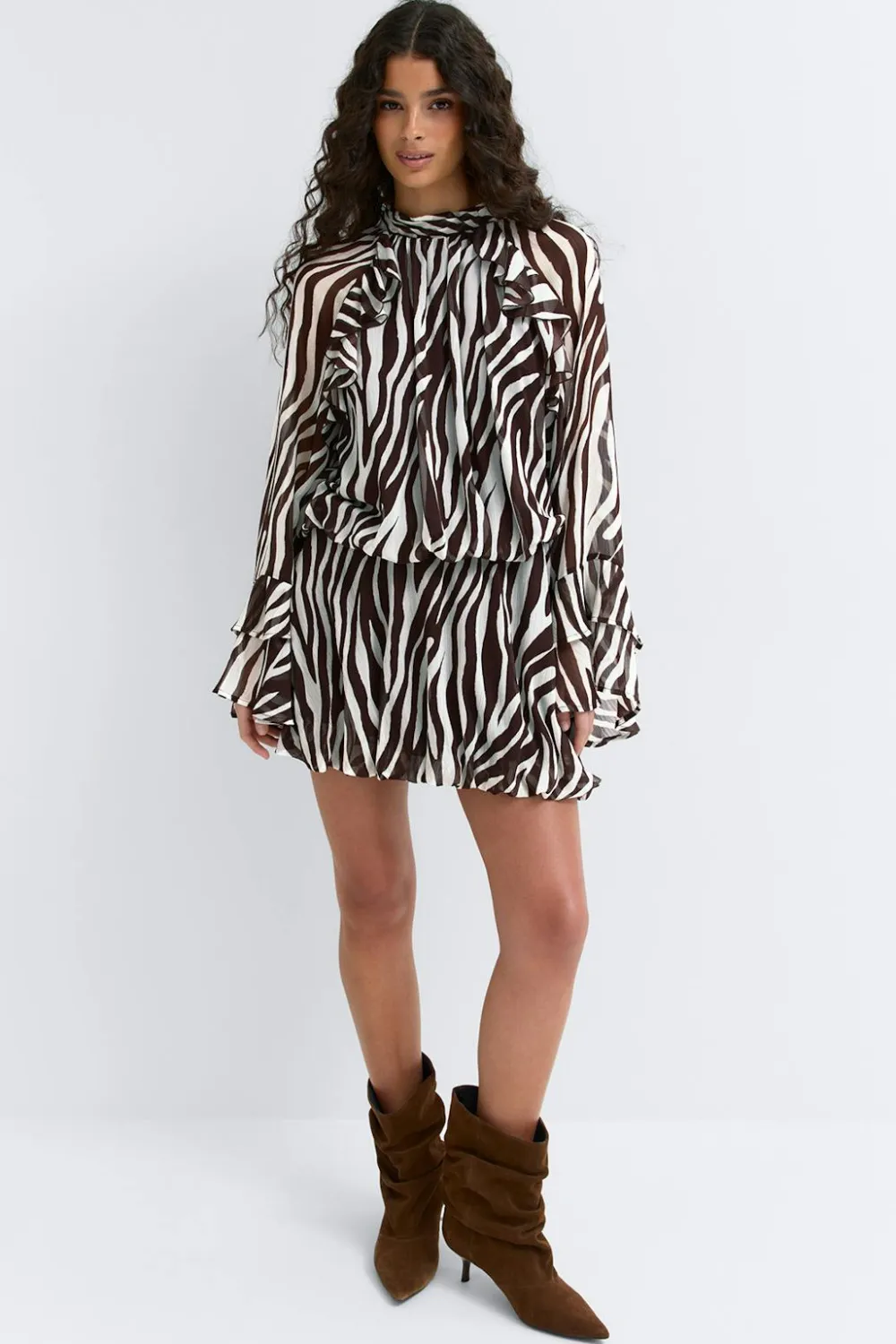 Gina Tricot Chiffon dre Brun Hot