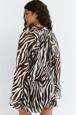 Gina Tricot Chiffon dre Brun Hot