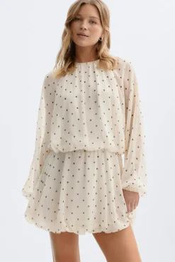 Gina Tricot Chiffon dre Hvit Online