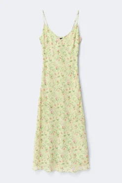 Gina Tricot Chiffon dress Grønn Outlet