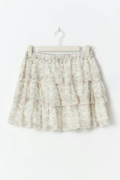 Gina Tricot Chiffon kirt Beige Hot