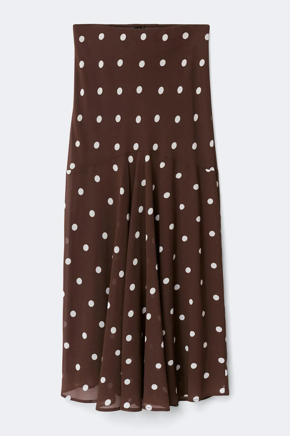 Gina Tricot Chiffon kirt Brun Discount