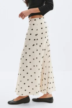 Gina Tricot Chiffon kirt Hvit Clearance