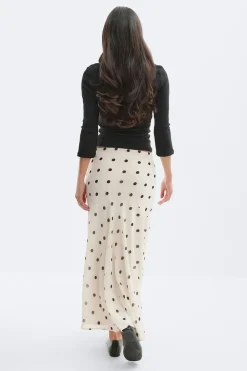 Gina Tricot Chiffon kirt Hvit Clearance