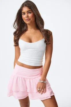 Gina Tricot 14+ chiffon kirt Rosa Online