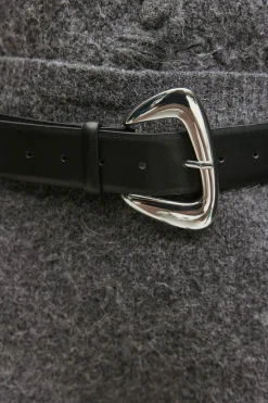 Gina Tricot Chunky buckel belt Svart Outlet