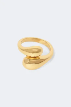 Gina Tricot Chunky god ring Gull Clearance