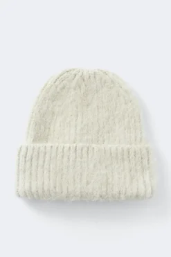 Gina Tricot Chunky hairy beanie Hvit Sale