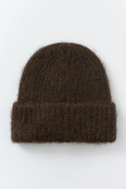 Gina Tricot Chunky hairy beanie Brun Online