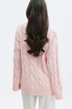 Gina Tricot Chunky knitted cabe cardigan Rosa Sale