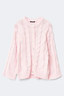 Gina Tricot Chunky knitted cabe cardigan Rosa Sale
