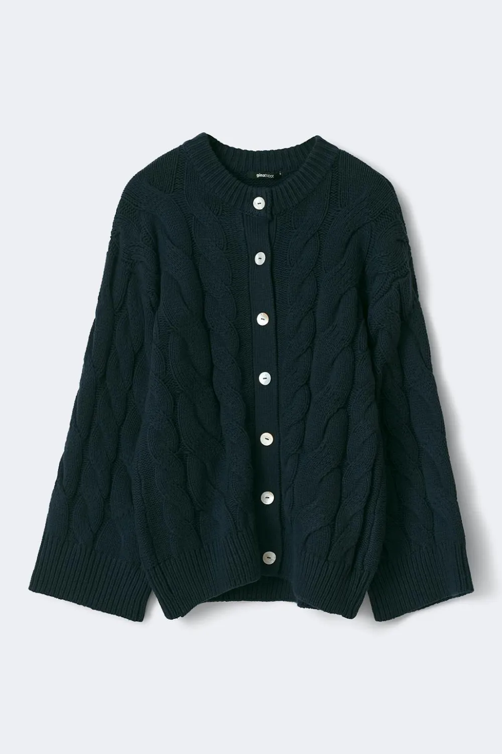 Gina Tricot Chunky knitted cabe cardigan Blå Sale