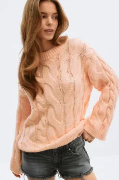 Gina Tricot Chunky knitted cabe weater Oransje Outlet