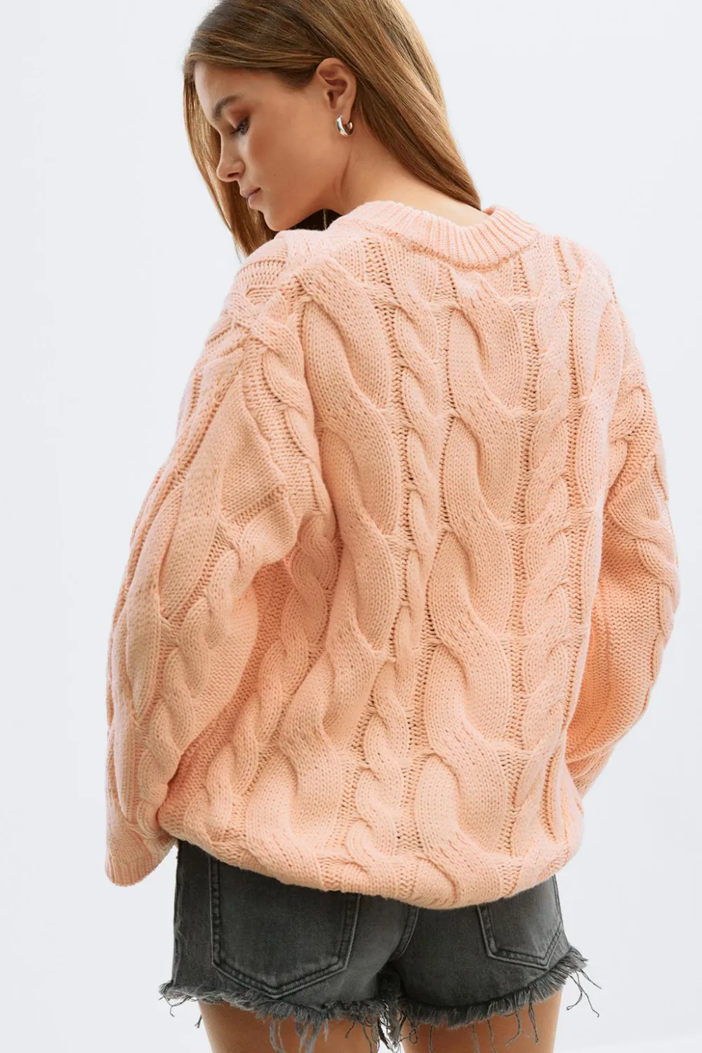 Gina Tricot Chunky knitted cabe weater Oransje Outlet
