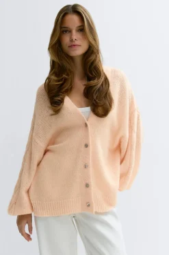 Gina Tricot Chunky knitted cardigan Oransje