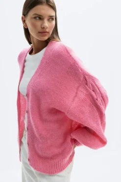 Gina Tricot Chunky knitted cardigan Rosa Outlet