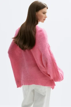 Gina Tricot Chunky knitted cardigan Rosa Outlet