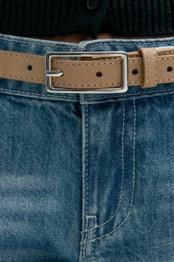 Gina Tricot Clean rectangular belt Beige Online