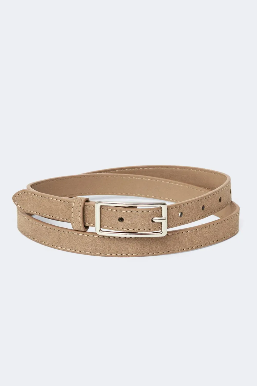 Gina Tricot Clean rectangular belt Beige Online