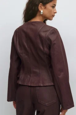 Gina Tricot Coated deni jacket Rød Best
