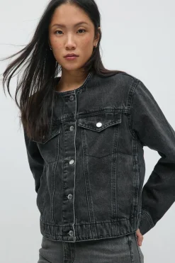 Gina Tricot Coare deni jacket Svart Hot