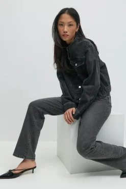 Gina Tricot Coare deni jacket Svart Hot