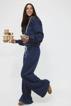 Gina Tricot Cofy ow weatpant Blå Outlet